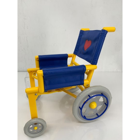 Build a Bear Yellow and Blue Wheel chair with Hear and bear logo - Picture 4 of 10
